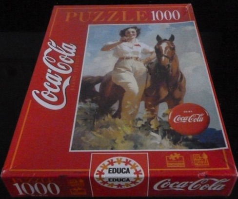 02520-2 € 20,00 coca cola puzzle 1000 stukjes dame met paard.jpeg